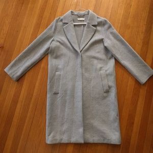 Light Grey Felt Coat - H&M
